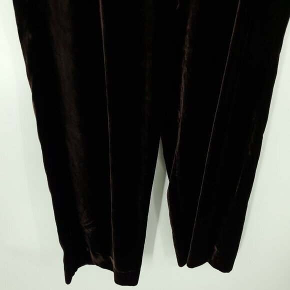 Giorgio Armani Velvet High Rise Straight Leg Ankle Pants 27/4 Brown, VGUC with m - Picture 8 of 13